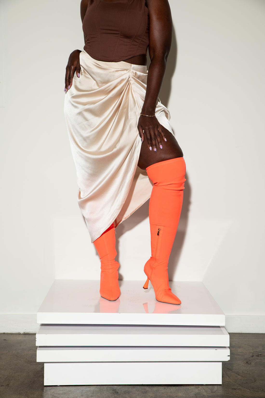 smash platform leather women's sneakers